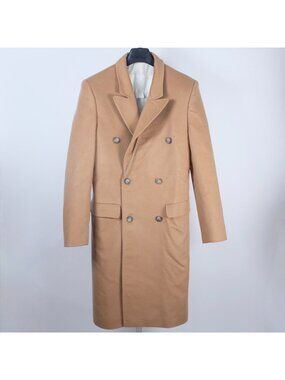 Maison Margiela x H&M jacket coat 36 R beige topcoat wool